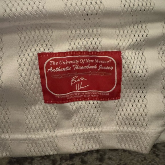 Brian Urlacher University of New Mexico NCAA White #44 Throwback Jersey Mens - Picture 2 of 5